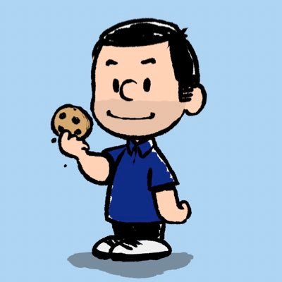 Ned Segal’s X profile image, a cartoon of him holding a cookie